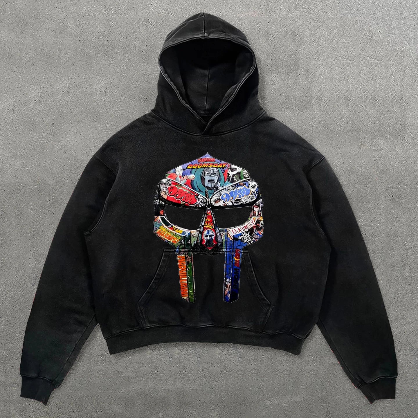 Harajuku Oversized Punk Printing Hoodie Streetwear Sweatshirt Y2K Tops