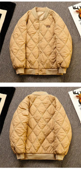 Japanese High Street Men and Women Winter Trendy Personalized Baseball Jacket Thick Jacket Couple Loose Retro Harajuku Top y2k