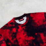 Oversized Printed Casual Fashion Round Neck Pure Cotton Top Men Y2k American Street Harajuku Retro Loose Short-sleeved Women
