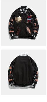 fit style streetwear everyday - essential image high unisex oversized urban solid-color-embroidered-letter-jacket-baseball-uniform-couple-wear-harajuku-style-casual-loose-high-street-y2k-patchwork-jacket design hip style hop graphic premium print quality casual material 8f122b wear fashion streetwear design ID 206e3