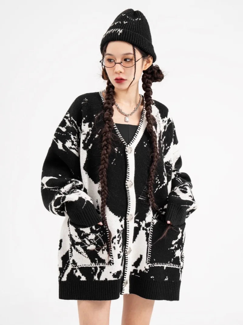 fire graphic sweater, 2025 fashion trend, cozy fashion fit, stylish street outfit, modern aesthetic appeal