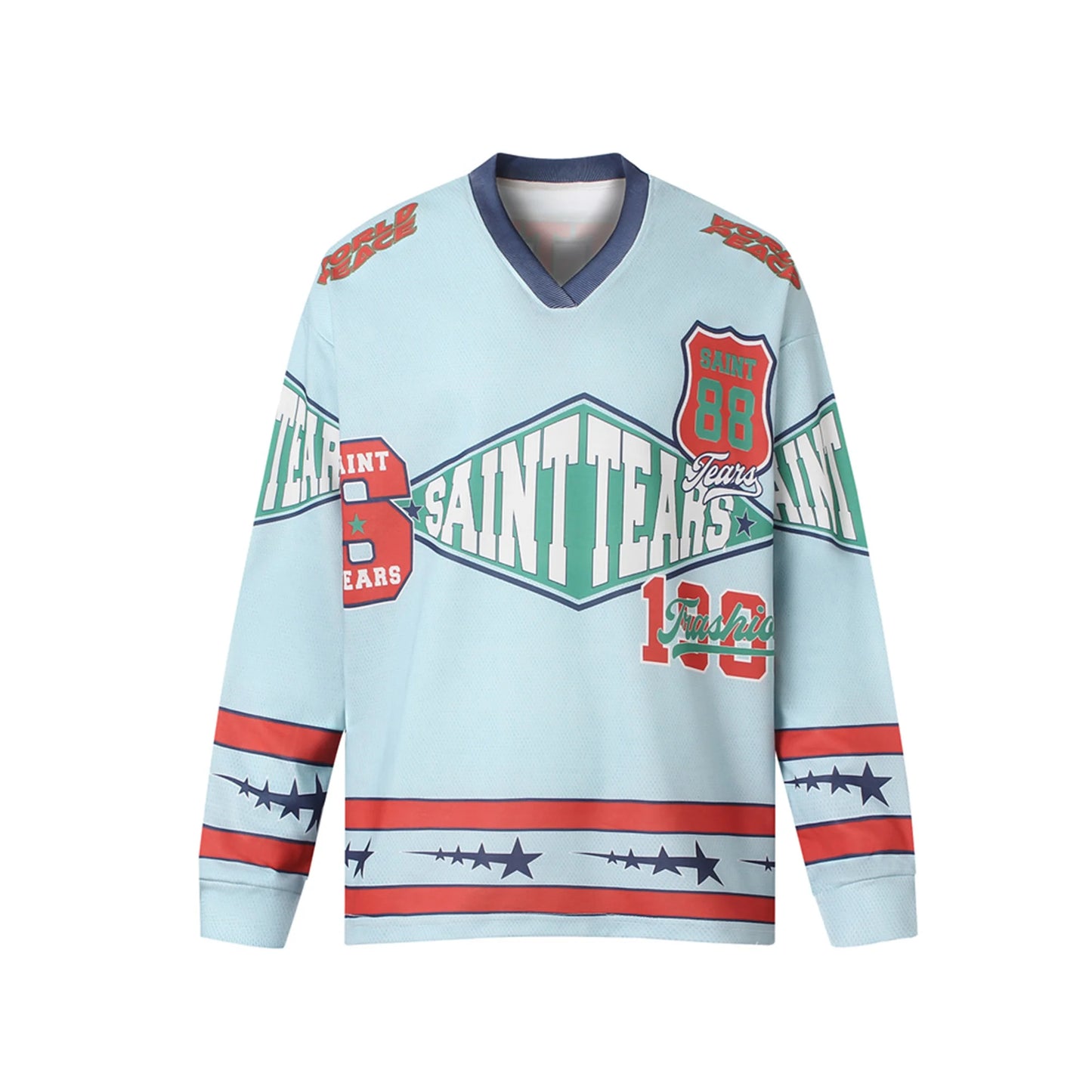 Classic skater hoodie with throwback extreme sports logos