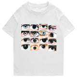 Y2K Graphic Tee – 2022 Men Hip Hop Streetwear T Shirt Eyes Printed Harajuku – Edgy Streetwear for All Genders