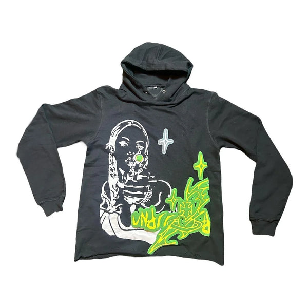 Y2K Women's Clothing Sweatshirt Pullover Long Sleeve Halloween Christmas Top Hip Hop Rap Dress Dark Skeleton Oversize Streetwear
