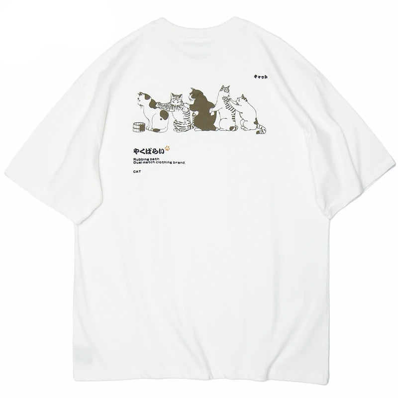 Y2k Oversized shirt – 2023 Men Hip Hop T Shirt Streetwear Japanese Kanji Harajuku
