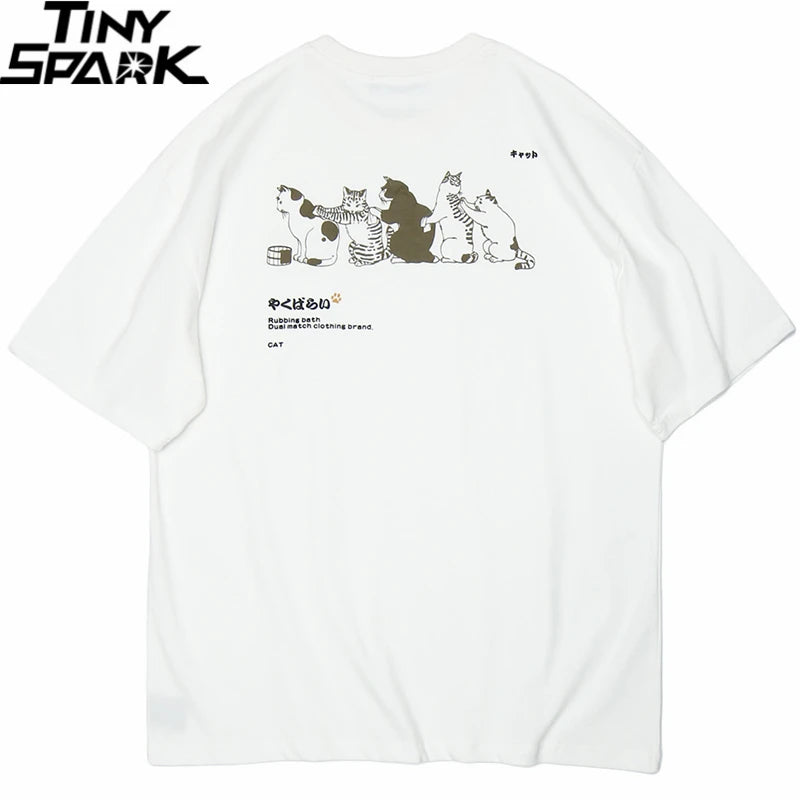 Y2k Oversized shirt – 2023 Men Hip Hop T Shirt Streetwear Japanese Kanji Harajuku