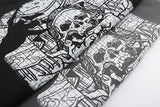 cyberpunk chrome print featuring 2023 retro streetwear harajuku hoodie sweatshirt skull graphic cotton hoodies mens hip hop punk thick hooded pullover unisex