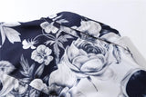 Dark Icon Skeleton Floral Men's Shirt Summer Vintage Shirts for Men Male Top