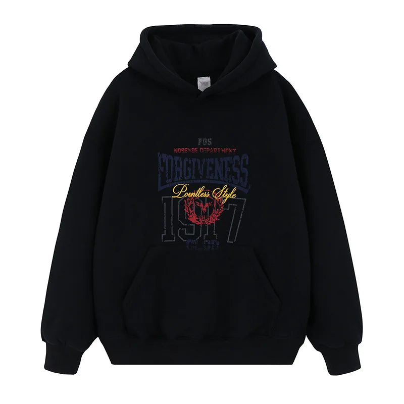 Techwear-style Y2K hoodie with futuristic holographic elements