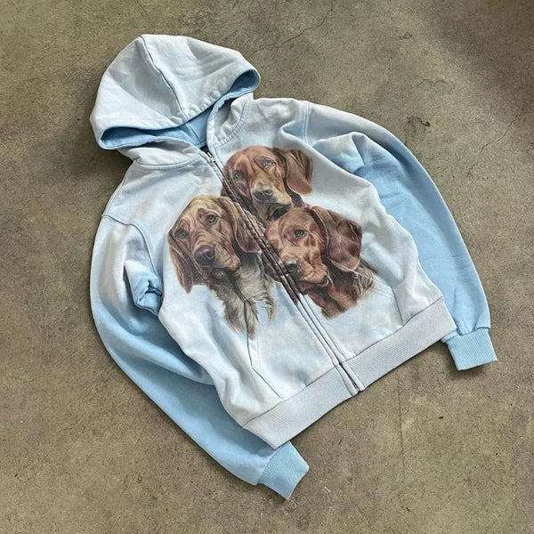 Y2K Womens Winter Hoodies Pullover Long Sleeve Oversize Streetwear Cut