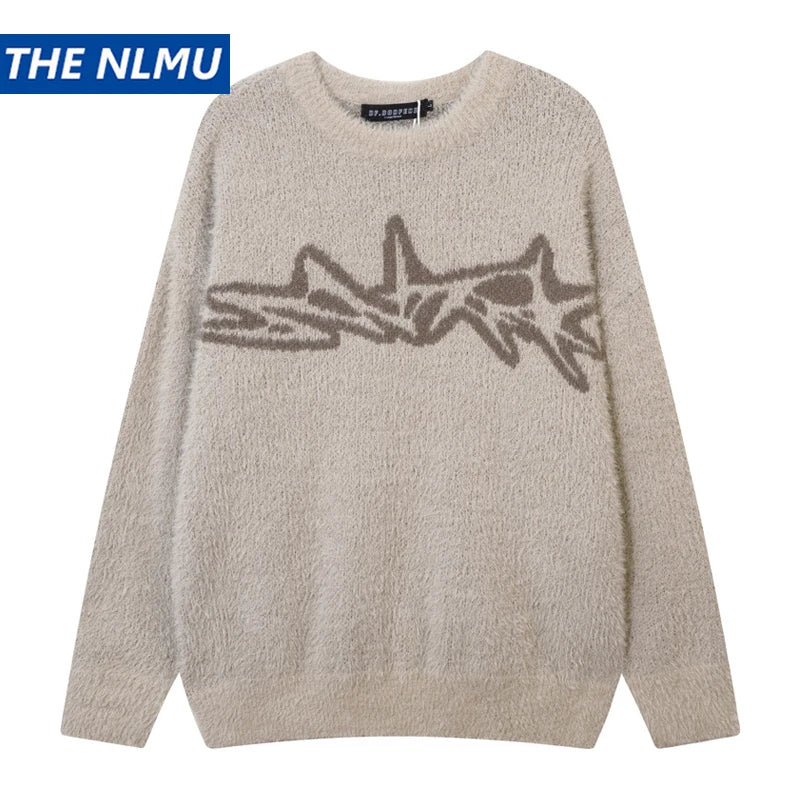 oversized flame jumper with bold print, ideal for photo-ready Y2K streetwear layering, street fashion menswear trend for seas