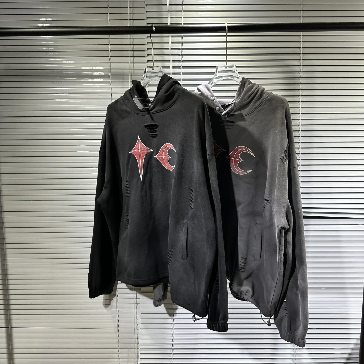 New Luxury 2023 Thug Club Washed Ripped Pullover Hoodies Hoody Hooded