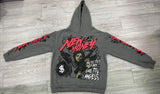 2024 Hoodie American Retro Dark Print Womens Fashion Harajuku Casual L