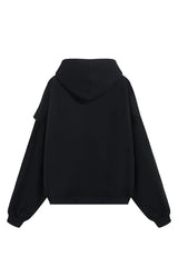 gothic chrome print featuring undermycar 2024 new high quality shirt plaid cover with layered zipper open up hoodie black