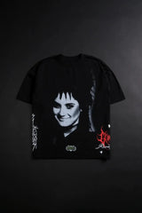 Vaporwave Aesthetic print tee – Y2K Harajuku Fashion Loose Portrait Print Oversized Short Sl