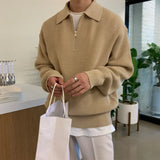 varsity flame pullover for men with bold graphic knit design, perfect for 2025 fashion, street fashion menswear trend for sea
