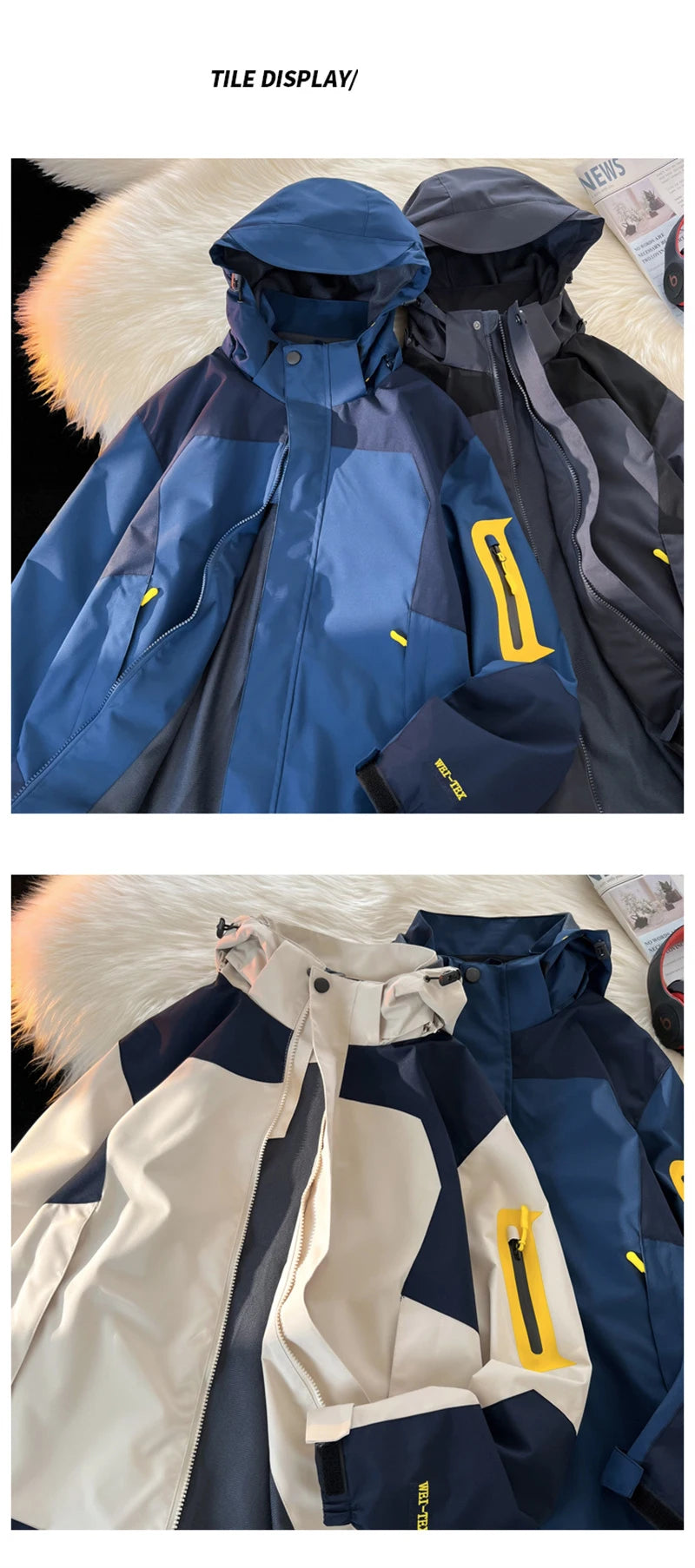 zip-up streetwear jacket, fall/winter fashion, men's streetwear fashion, trendy oversized fit, urban techwear design, modern 