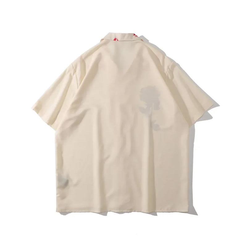 Dark Icon Floral Vintage Polo Shirts Men Summer Holiday Beach Men's Shirts Streetwear Shirts for Men