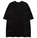 Vaporwave Graphic tee – Hip Hop Graffiti Printed Short Sleeved Retro American T Shir