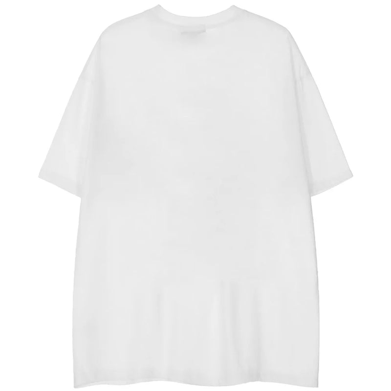 Cyberpunk Aesthetic print tee – Aolamegs Mens Oversized T Shirts Cartoon Cute Girl Graphics