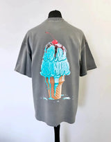 Anime Graphic tee – 2024 Summer New Street Style Ice Cream Print Short Sleeve Co
