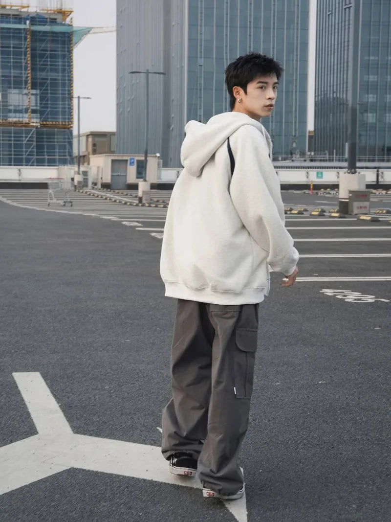 Heavy Weight American Hoodie Mens Spring Autumn 2024 Color Blocking Lo