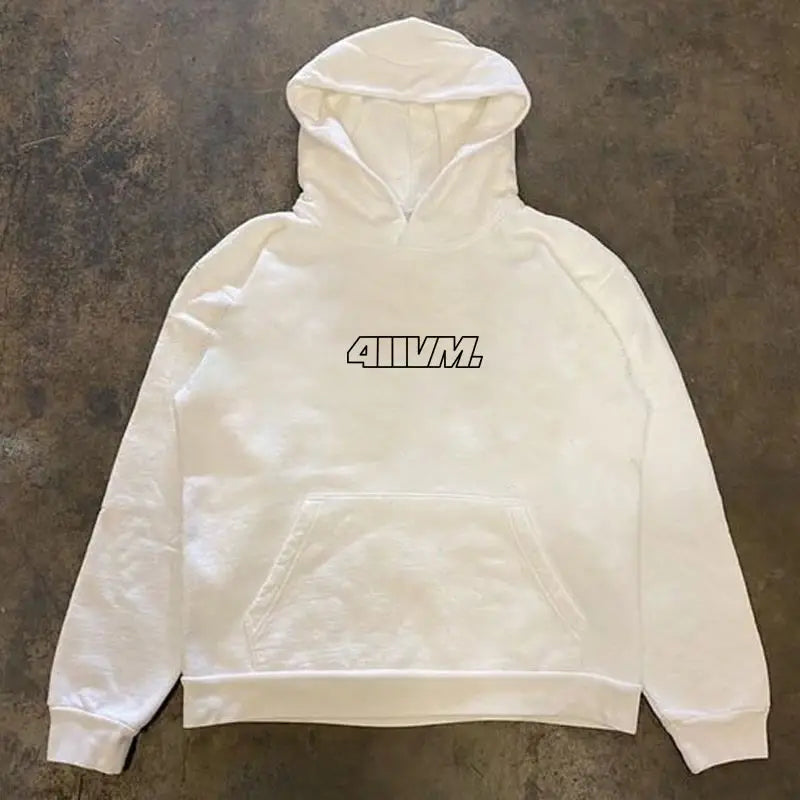 Simple Versatile English Letter Printed Hooded Sweatshirt Trendy Male Hoodie Jacket