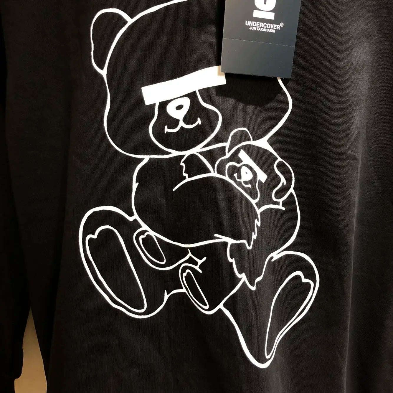Y2K chrome print featuring new luxury 2023 undercover eva bears pullover hoodies hoody hooded sweatshirts velvet cotton thick fleece us size 104