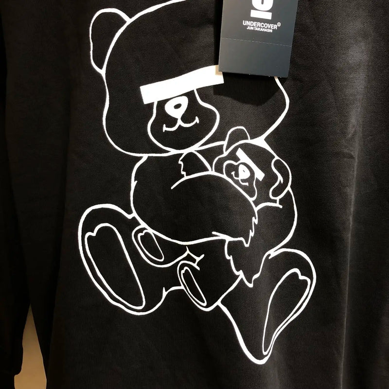 Y2K chrome print featuring new luxury 2023 undercover eva bears pullover hoodies hoody hooded sweatshirts velvet cotton thick fleece us size 104