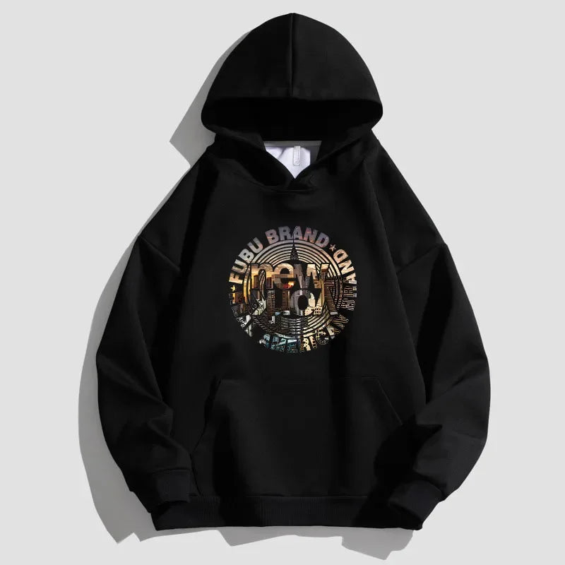 bold graphic pullover, layered streetwear look, soft knit pullover with flame design, y2k fashion statement