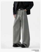 men loose casual korean streetwear fashion vintage straight wide leg suit pants trousers cityboy baggy pants unique default style 1720