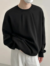 2024 Korean Fashion Crewneck Sweatshirts For Men Casual Design Pullover Y2K