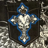 hip hop fashion y2k street high waist gothic skull geometry men jeans american retro couples straight loose pants unique jeans style 1660