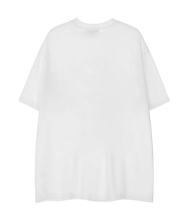Cyberpunk Aesthetic print tee – Aolamegs Mens Oversized T Shirts Cartoon Cute Girl Graphics