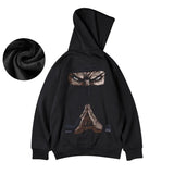 Funny Anime Ninja Mudra Graphic Printed Hoodies For Men Hip Hop Streetwear Pullovers Hooded Sweatshirts Y2K Goth Fashion