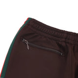 rose red embroidery pants casual men woman loose retro side edge weaving sweatpants trousers straight leg pants unique joggers style 4938