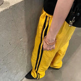 kpop vintage cargo casual harajuku pant women streetwear striped oversize baggy jogging sweatpants wide trousers school outfit unique joggers style 2258