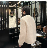 leather varsity coat, fall fit essential - trendy urban streetwear fashion for men and women
