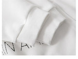 Men Hip Hop Hoodie Sweatshirt Streetwear 2024 Autumn Letter Graphic Ho