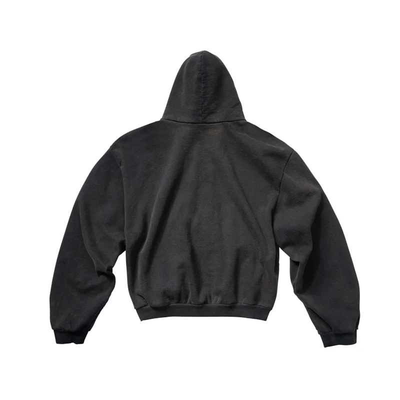 skatercore melting smiley featuring greg 2024 new high quality high street trendy brand shoulder padded zipper hoodie