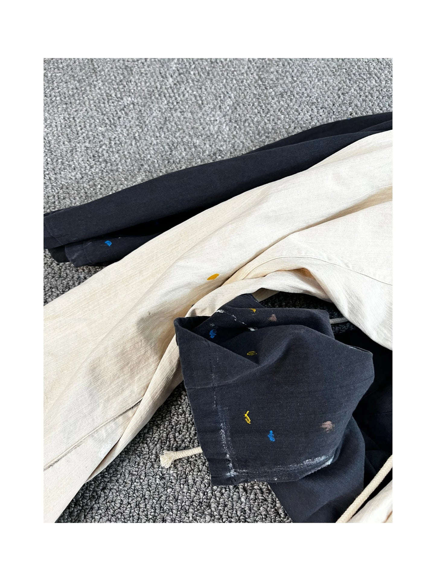 high new luxury men prefab twisted 8 pockets rope adjust waist ink comfortable cotton parkour sweat casual pants sweatpants 708 unique joggers style 1472