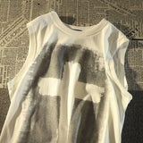 Harajuku Graphic tee – Pure Cotton American Retro Trend Fashion Niche Cross Print L