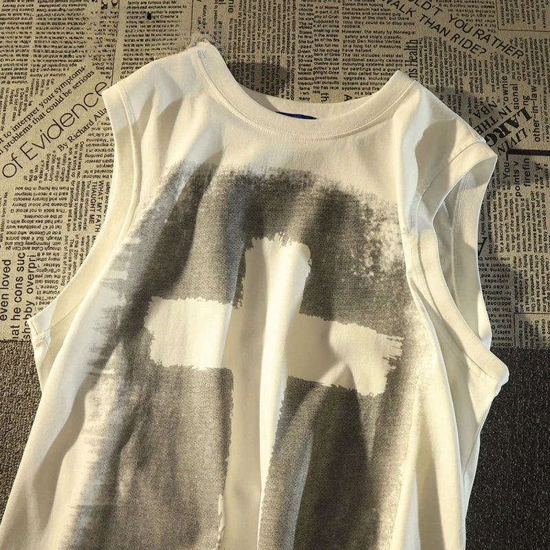 Harajuku Graphic tee – Pure Cotton American Retro Trend Fashion Niche Cross Print L