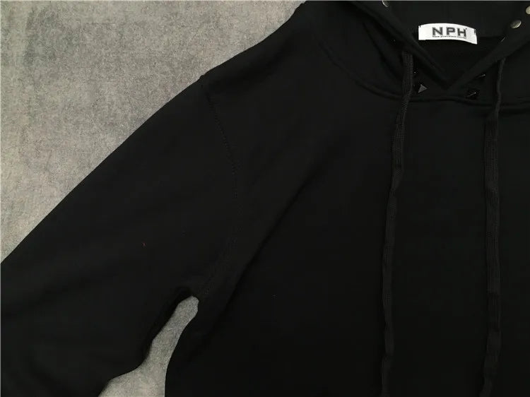 New Luxury Men Novelty Metal Rivets Hoodies Hoody Hooded Sweatshirts V