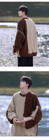 grunge knit sweater, fall winter drip, aesthetic soft knit grunge sweater for cozy streetwear