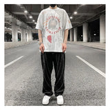 fashion design lines denim jeans mens zipper loose straight trousers hip hop new casual streetwear pants joggers baggy jeans unique joggers style 1452