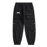 hip hop loose fit elastic waist cargo pants fashion military pockets ankle trousers pants mens drewstring sweatpants joggers unique joggers style 4617