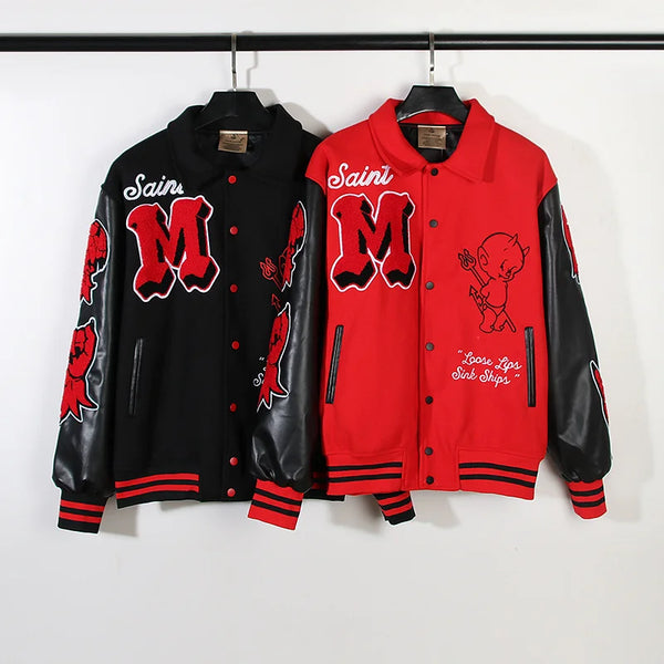 Coat graffiti bomber zip-up vintage dragon