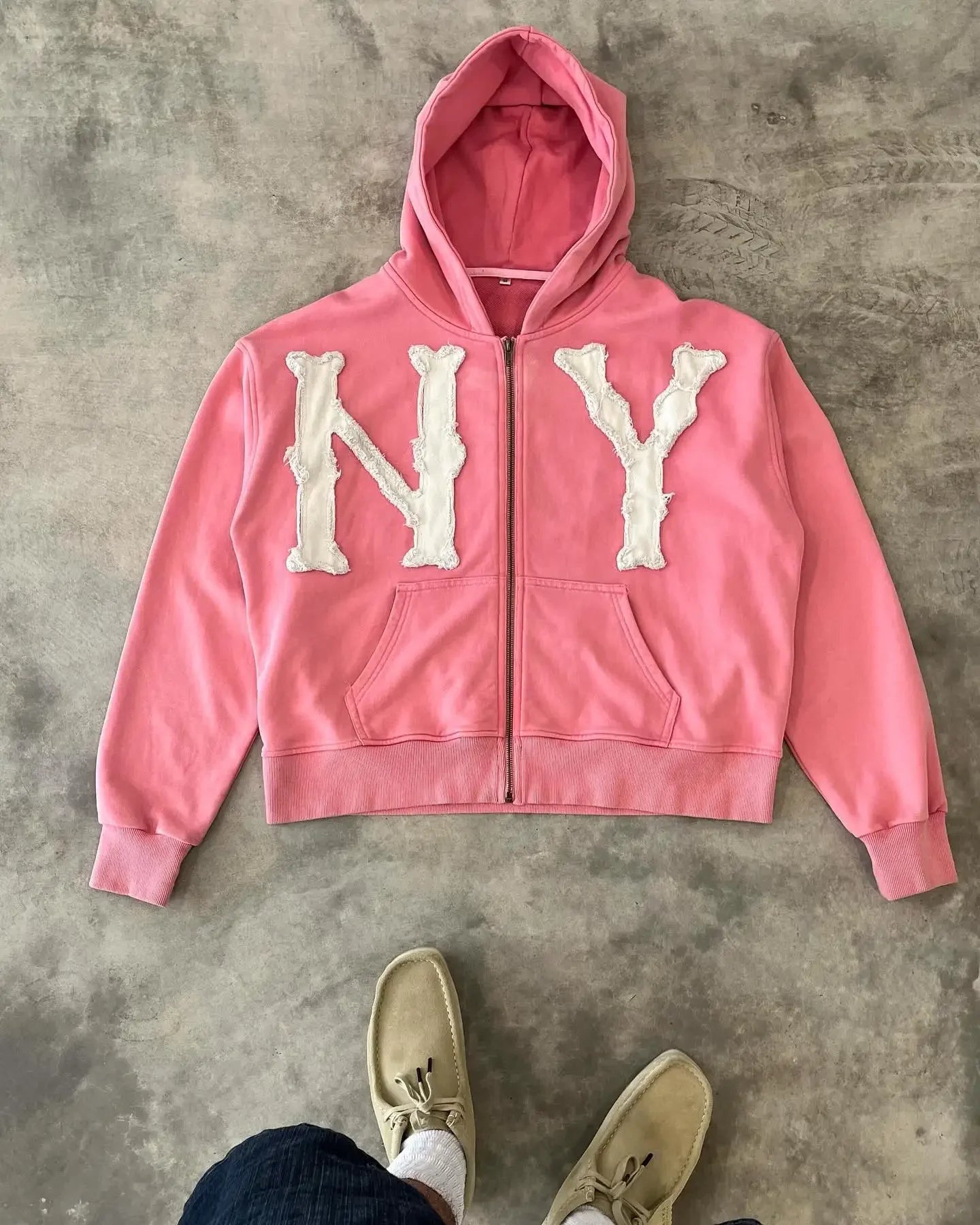 Personalized Hooded Sweatshirt and Sweatpants Two-piece Set Trendy Y2K Niche Sports Men's Top
