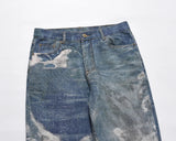 y2k hip hop laser printed hole casual loose jeans pants for men and women straight patchwork oversized baggy denim trousers stacked flare jeans
